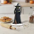 dekoracja na halloween drewniana figurka czarownica do postawienia 15 cm