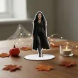dekoracja na halloween drewniana figurka wampirzyca do postawienia 15 cm