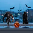 dekoracja na halloween drewniana figurka wampirzyca do postawienia 15 cm