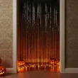 dekoracja na halloween kurtyna na drzwi classic czarna 250x90 cm