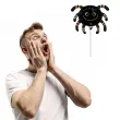 dekoracja na halloween mini balon foliowy uroczy pajak czarny na patyczek 14 shp