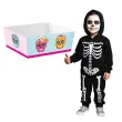 dekoracja na halloween papierowe pudelka na chipsy i przekaski dia de los muertos 4 szt