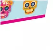 dekoracja na halloween papierowe pudelka na chipsy i przekaski dia de los muertos 4 szt