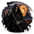 dekoracja na halloween plakat na okno drzwi straszna dynia ozdoba halloweenowa do powieszenia