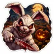 dekoracja na halloween plakat na okno drzwi straszna dynia ozdoba halloweenowa do powieszenia
