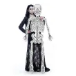 dekoracja na halloween ruchomy szkielet kostek xxl do powieszenia szary 160 cm
