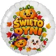 dekoracja na halloween swieto dyni balon foliowy bajkowe dynie do przedszkola czarownica 18 rnd