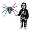 dekoracja na halloween sztuczne pajaki opalizujace rekwizyty do sesji zdjeciowej 6 szt