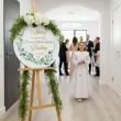 dekoracja na komunie drewniana tablica powitalna eukaliptus beauty personalizacja 39 5 cm