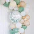 dekoracja na komunie personalizowany balon foliowy eukaliptus beauty imie bialy 18 rnd