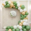 dekoracja na komunie personalizowany balon foliowy konwalie imie bialy 18 rnd