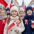 dekoracja na marsz swieto niepodleglosci 11 listopada kotylion naklejka polska flaga godlo x8