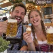 dekoracja na muffinki kielbaski ciasto pikery oktoberfest flagi w kratke niebieskie 6 szt