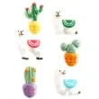 dekoracja na muffinki lama z kaktusem kolorowa dekora 6 szt