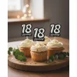 dekoracja na muffinki pikery 18 urodziny glamour ozdobne szpilki na babeczki osiemnastka x6