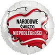 dekoracja na narodowe swieto niepodleglosci 11 listopada balon foliowy do szkoly apel marsz