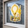 dekoracja na okno boze cialo plakat do przyklejenia hostia i flaga watykanu 42x56 cm