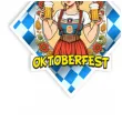 dekoracja na oktoberfest baner bawarka z kuflami piwa 2 0 m