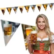 dekoracja na oktoberfest baner papierowy kufle piwa girlanda do powieszenia 3 6 m