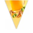 dekoracja na oktoberfest baner papierowy kufle piwa girlanda do powieszenia 3 6 m