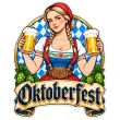 dekoracja na oktoberfest plakat do powieszenia na okno drzwi bawarski festiwal piwa festyn bawaria