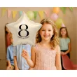 dekoracja na osiemnastke 18 38 48 80 85 urodziny balon foliowy gwiazda cyfra 8 kremowy 18 dgt