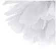 dekoracja na pierwsza komunie swieta pompon bibulowy bialy 25 cm