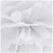 dekoracja na pierwsza komunie swieta pompon bibulowy bialy 25 cm
