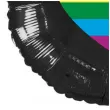 dekoracja na pride month parade rownosci balon foliowy lgbt teczowe serce czarny 18 rnd
