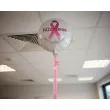 dekoracja na rozowy pazdziernik balon foliowy wstazka miesiac swiadomosci raka piersi 18 rnd