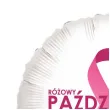dekoracja na rozowy pazdziernik balon foliowy wstazka miesiac swiadomosci raka piersi 18 rnd