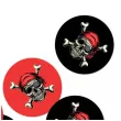 dekoracja na sciane pirat czerwony czarny congee 12 szt