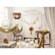 dekoracja na stol baby shower baby drewno naturalne partydeco 16 5 21 5 x 19 5 cm