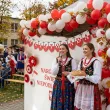 dekoracja na swieto niepodleglosci 11 listopada baner flagi polska z godlem bialo czerwony 2 3 m