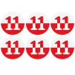 dekoracja na swieto niepodleglosci 11 listopada oplatki na muffinki babeczki flaga polska 6 szt