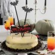 dekoracja na tort halloweenowy krwawe narzedzia topper z siekierami i krwia