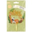 dekoracja na tort happy birthday w zoo partypal 15 cm