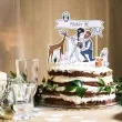 dekoracja na tort marry me partydeco 7 23 cm 10 szt