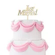 dekoracja na tort topper just married drewniany godan 13 cm