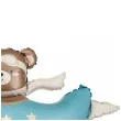 dekoracja na urodziny baby shower chlopca balon foliowy mis w samolocie niebieski