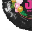dekoracja na urodziny balon foliowy baloniki liczba 30 czarno rozowy 18 rnd