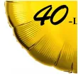 dekoracja na urodziny balon foliowy bosski 40 latek zloty prezent do girlandy 18 rnd