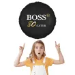 dekoracja na urodziny balon foliowy bosski 80 latek czarny prezent do girlandy 18 rnd