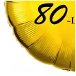 dekoracja na urodziny balon foliowy bosski 80 latek zloty prezent do girlandy 18 rnd