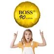 dekoracja na urodziny balon foliowy bosski 90 latek zloty prezent do girlandy 18 rnd