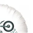 dekoracja na urodziny balon foliowy cross motocykl bialy do girland 18 rnd
