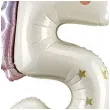 dekoracja na urodziny balon foliowy jednorozec cyfra 5 kremowy xl 46 5 dgt