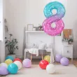 dekoracja na urodziny balon foliowy kosmos cyfra 8 teczowy galaxy 31 dgt