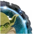 dekoracja na urodziny balon foliowy star wars galaxy mistrz yoda gwiezdne wojny 18 rnd