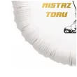 dekoracja na urodziny balon foliowy zuzel mistrz toru bialy do girland motocykl 18 rnd
